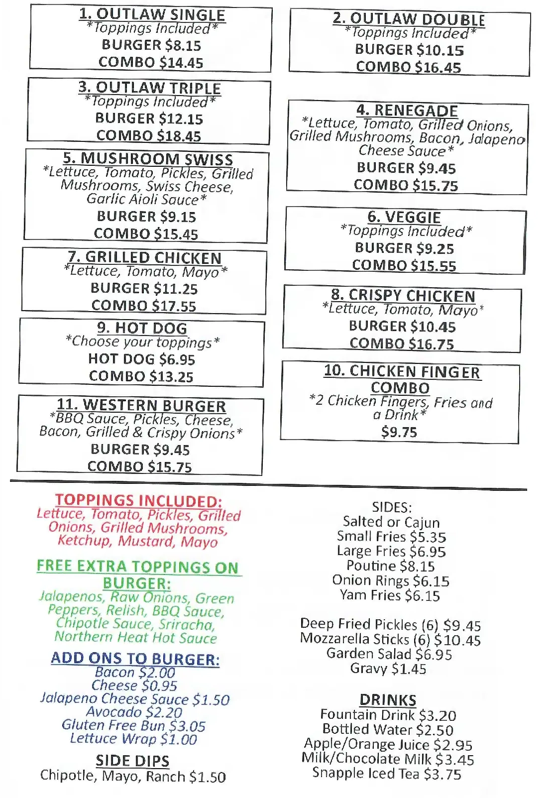 menu image