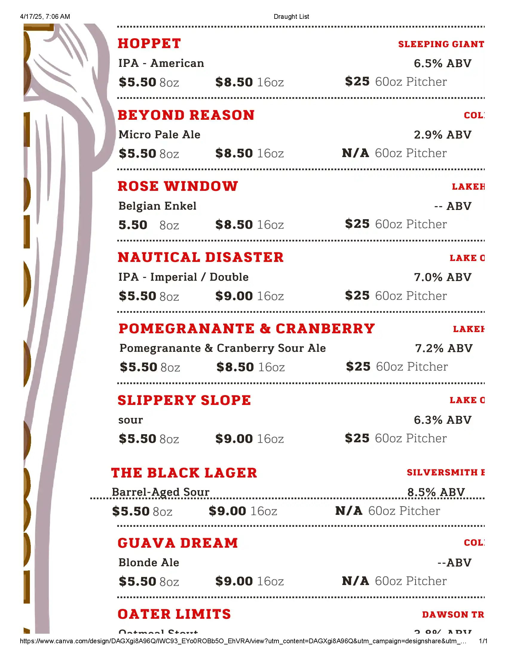 menu image