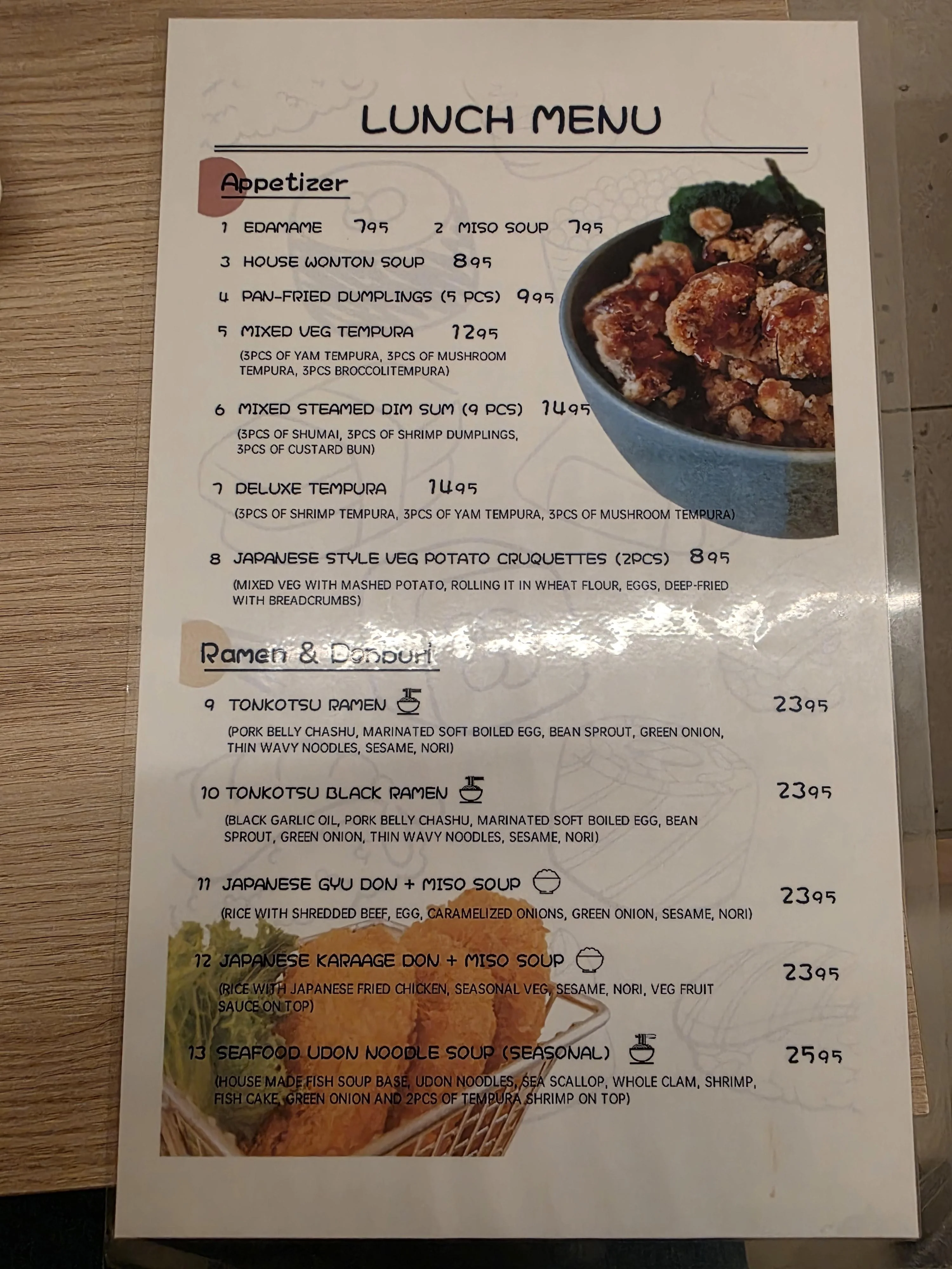 menu image